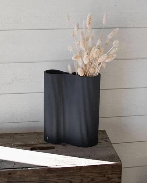 Vase Bunn dunkelgrau