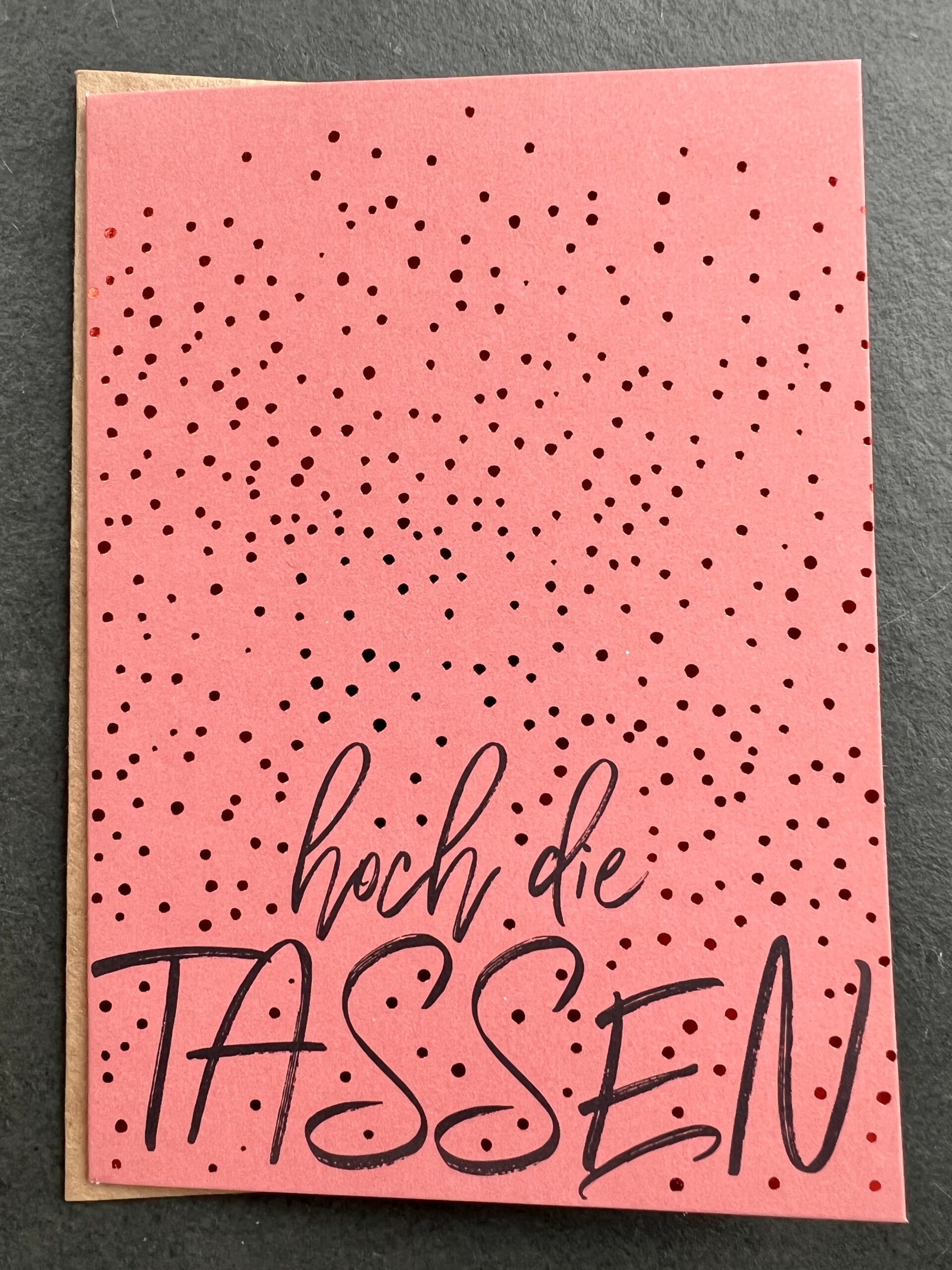 Räder Grußpost Hoch die Tassen