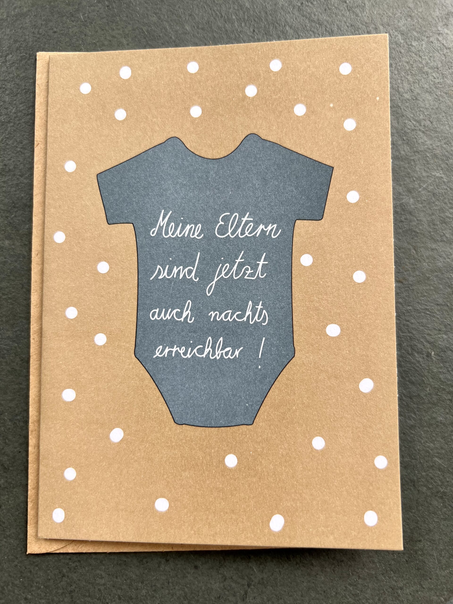 Räder Grußpost Babygrußkarte Strampler