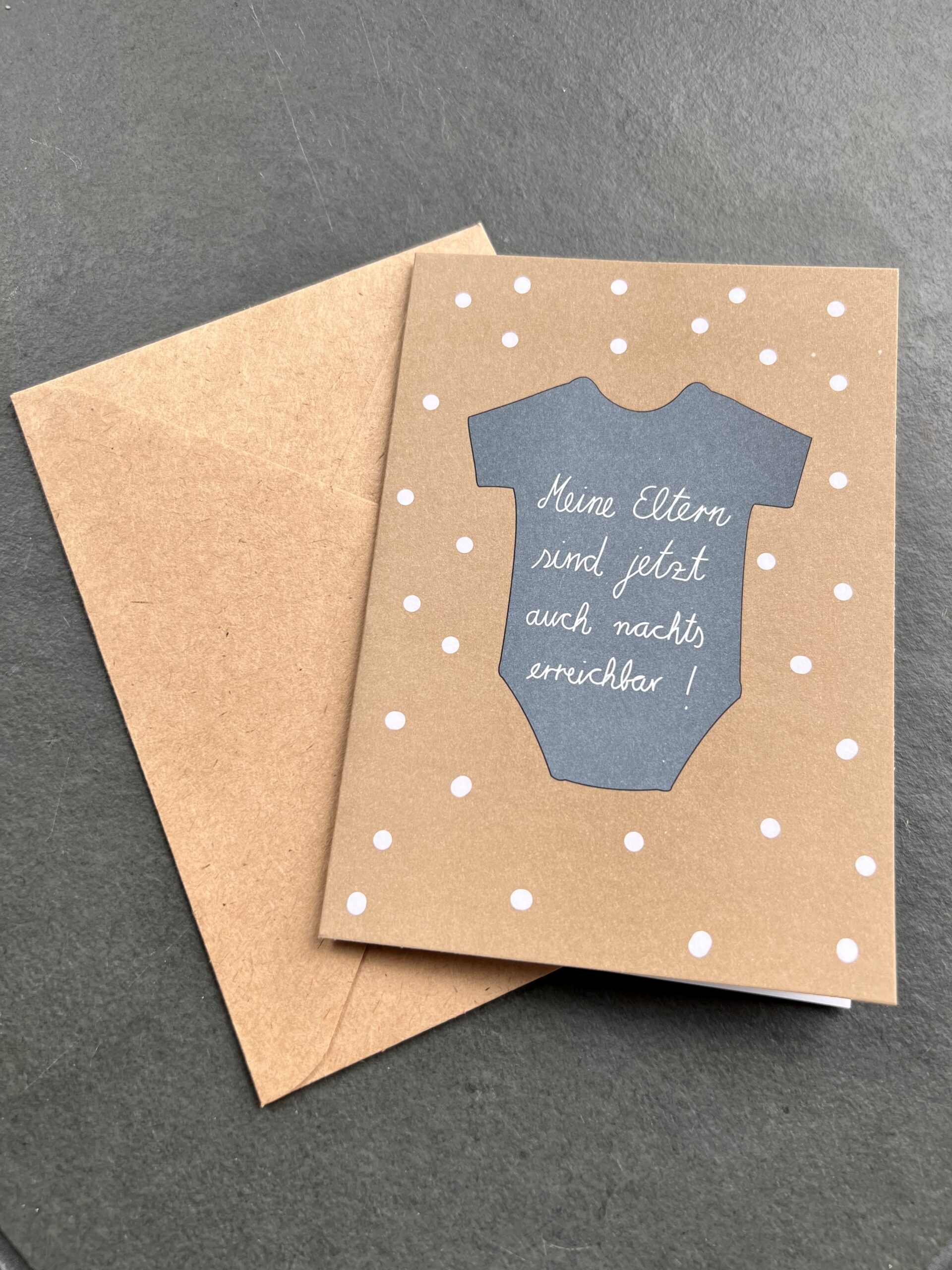 Räder Grußpost Babygrußkarte Strampler