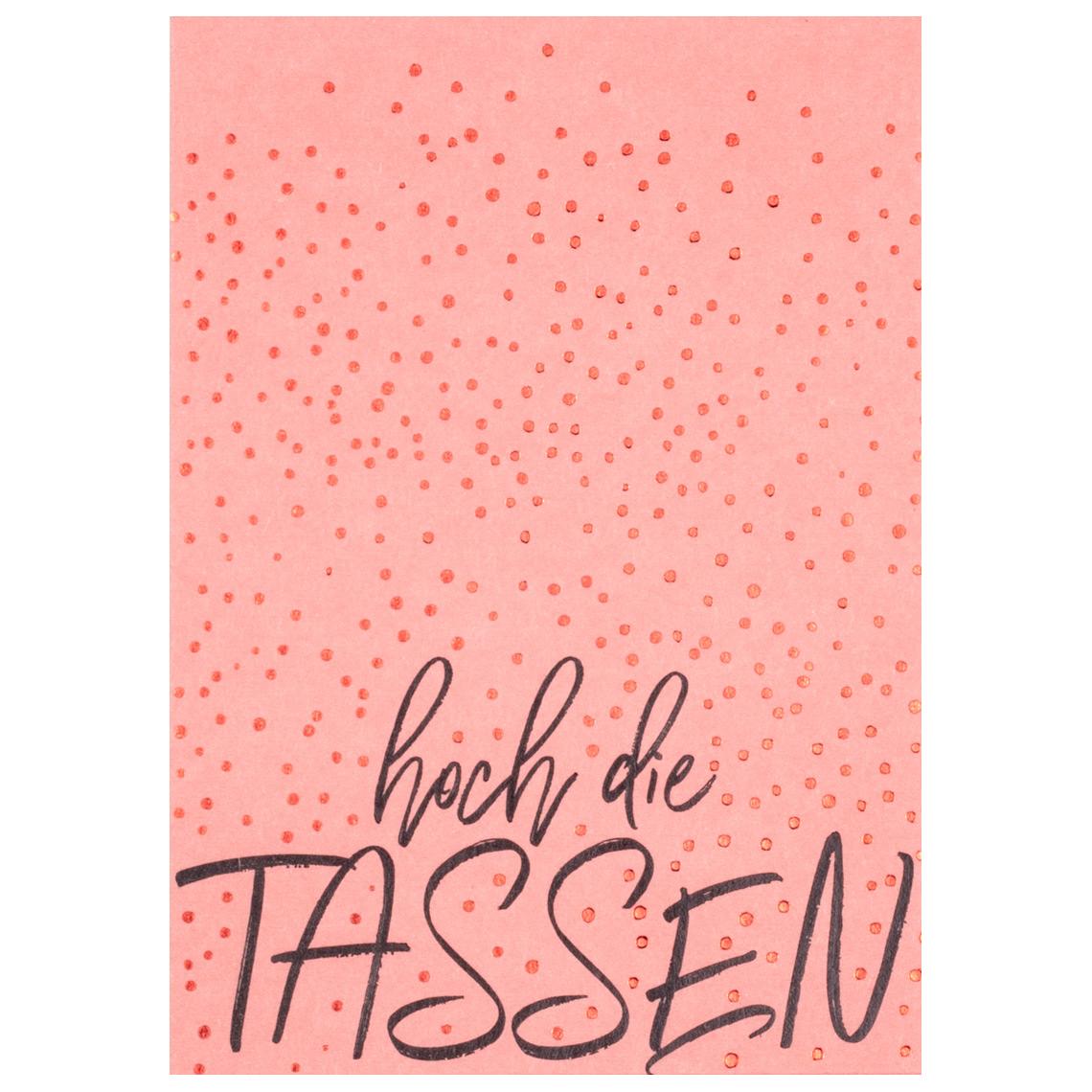 Räder Grußpost Hoch die Tassen