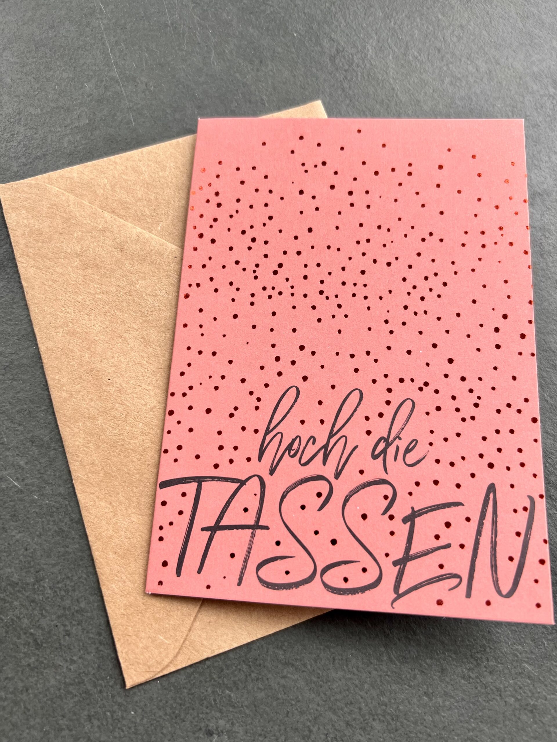 Räder Grußpost Hoch die Tassen