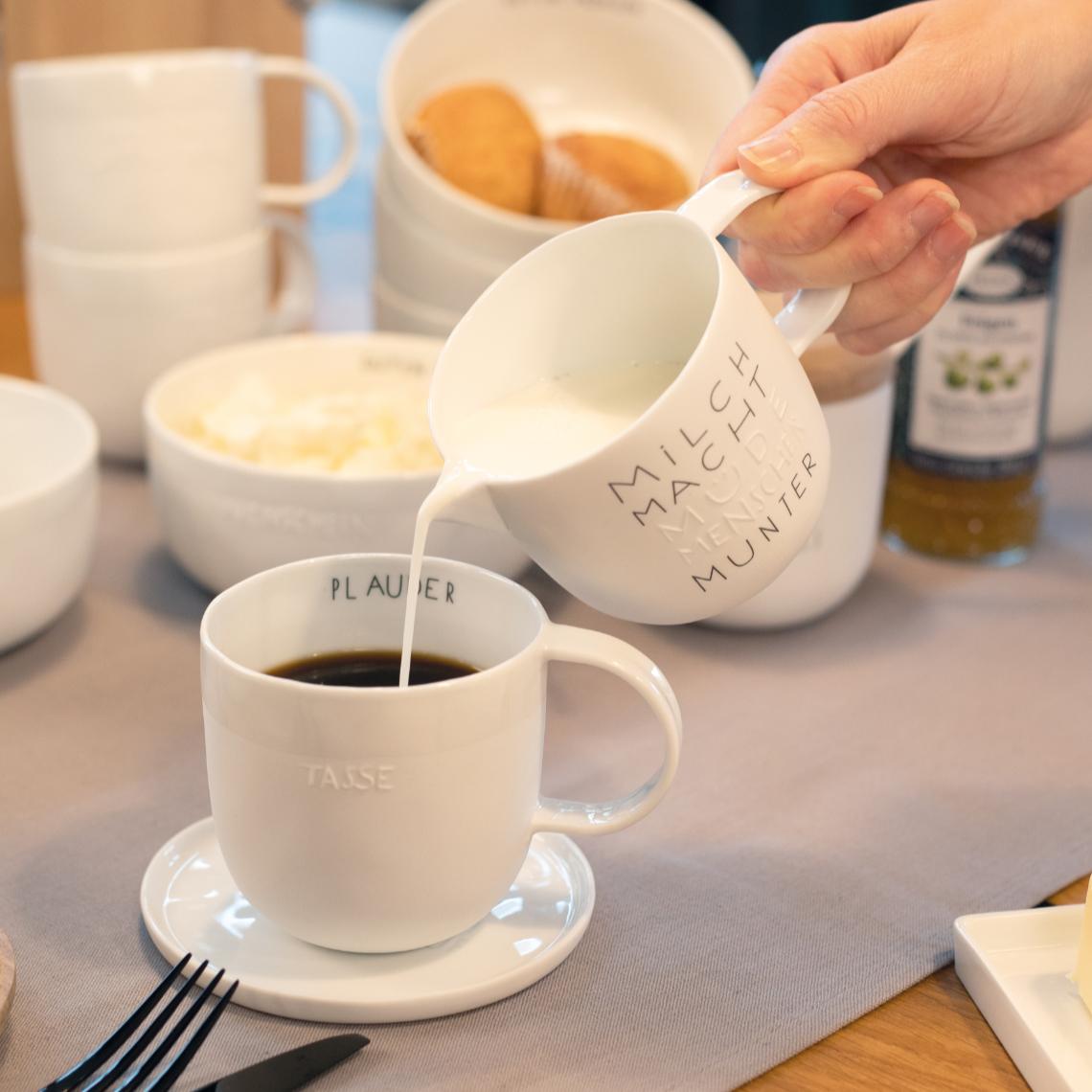 Räder Milchkännchen Milch macht müde Menschen munter