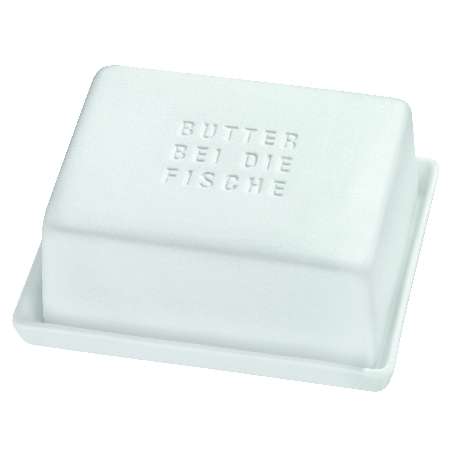<p>Räder Butterdose Butter bei die Fische</p>