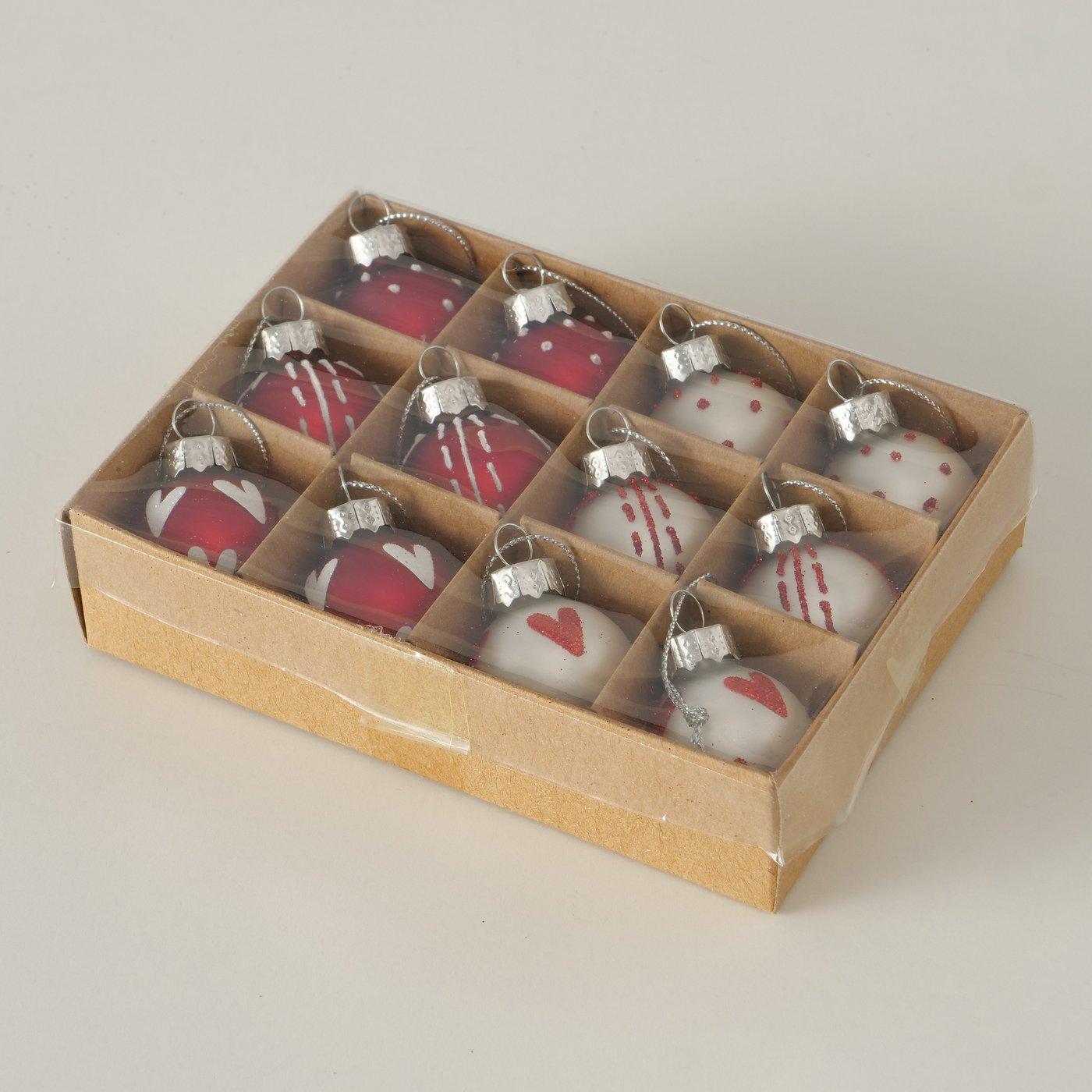 2025945-Verpackungsbild Weihnachtskugel Herzilein 12er Set klein