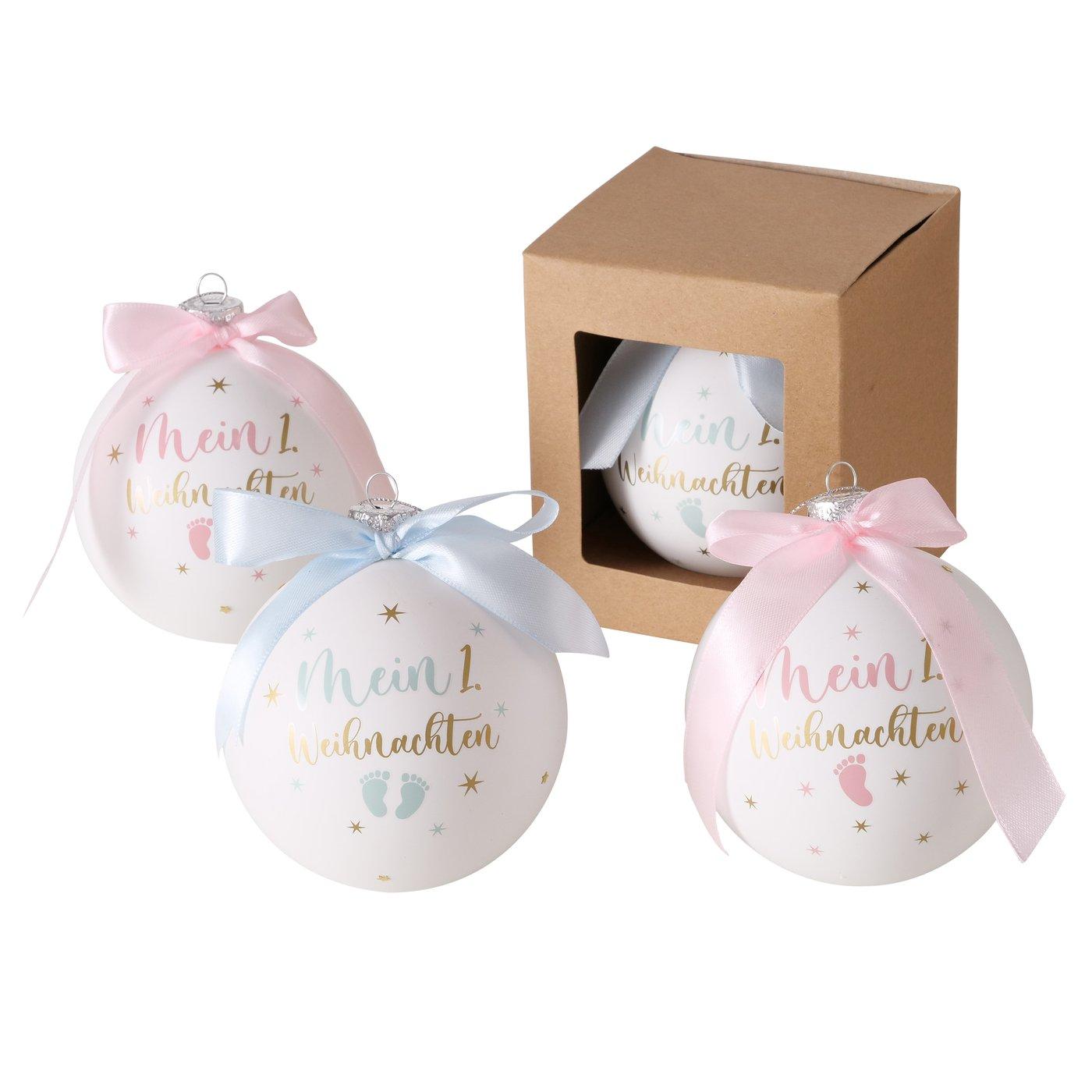 Weihnachtskugel Baby 4 Sorten