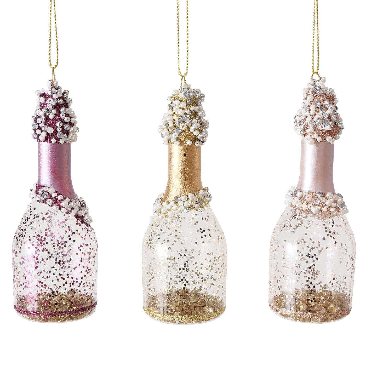 Weihnachtsanhänger Champagne 3 Sorten