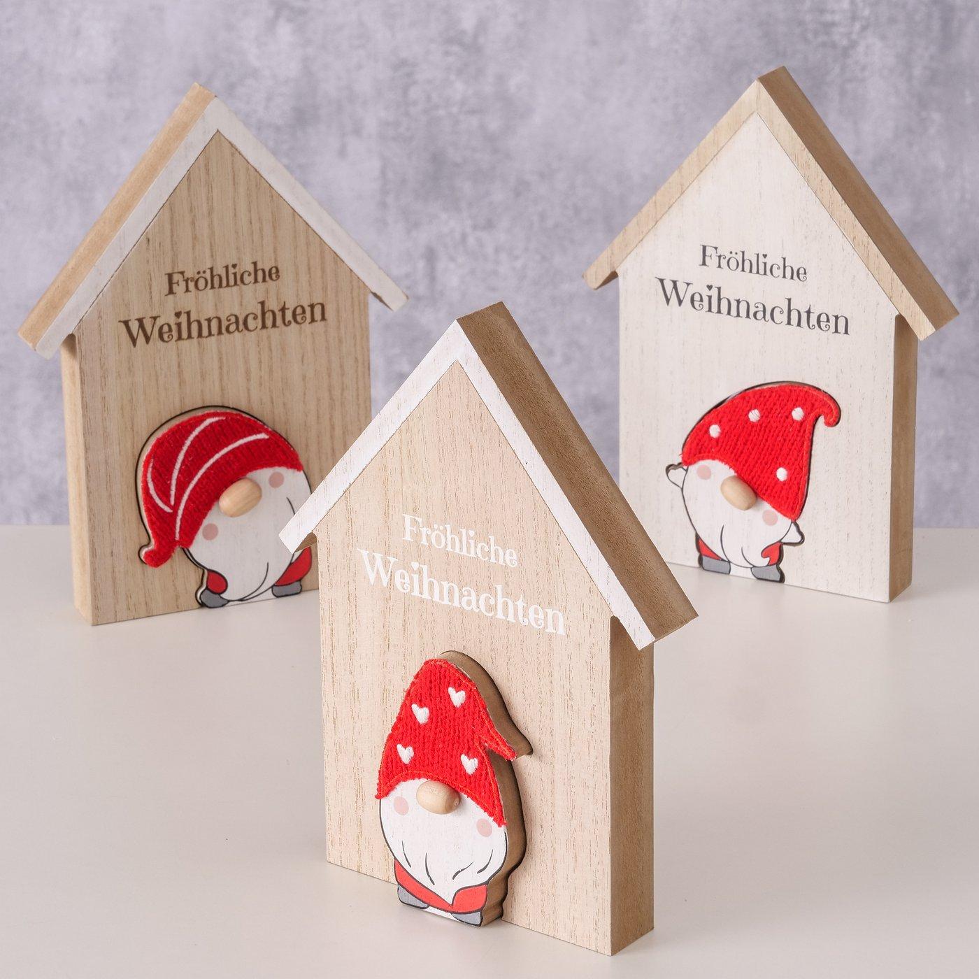 Dekoaufsteller Nicky Weihnachten 3 Sorten