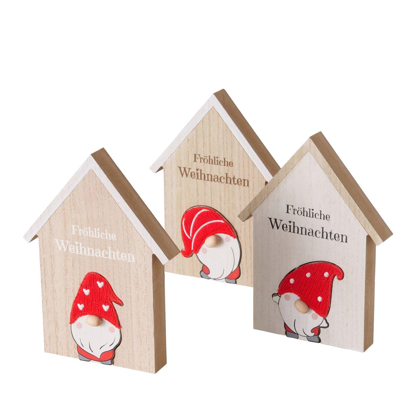 Dekoaufsteller Nicky Weihnachten 3 Sorten