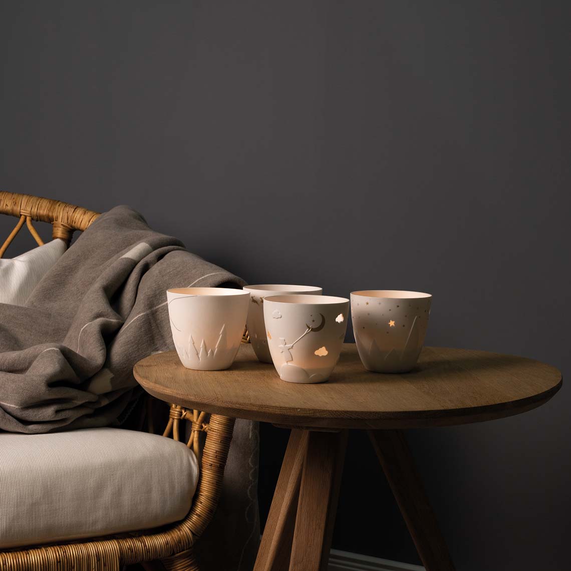 Räder Poesielicht Engel Gold groß