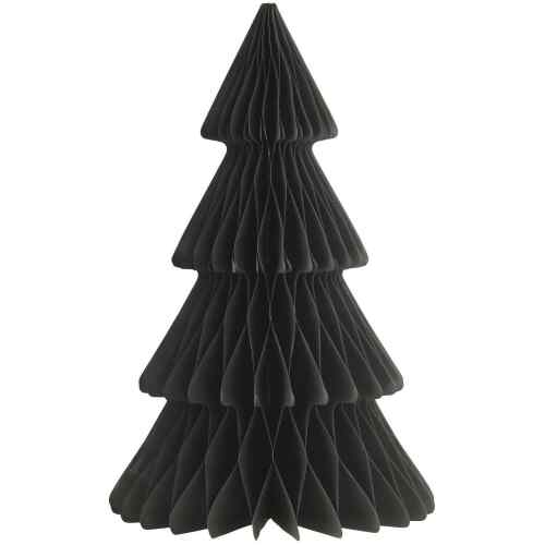 Tannenbaum schwarz groß gefaltetes Papier mit Magnetverschluss