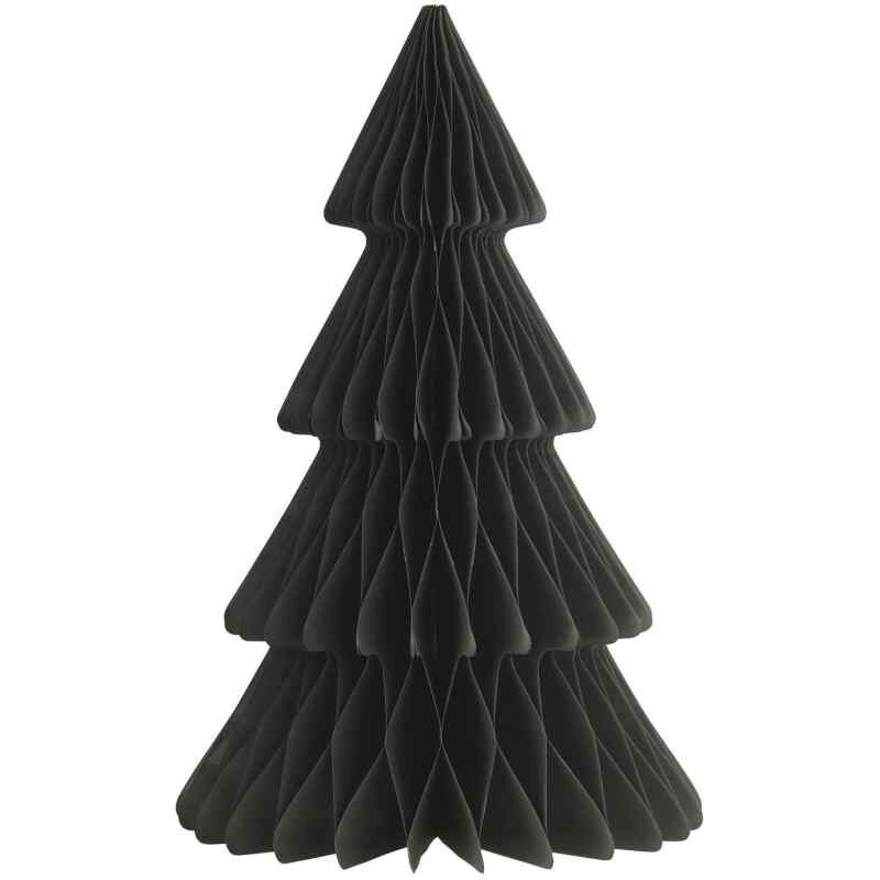 Tannenbaum schwarz groß gefaltetes Papier mit Magnetverschluss