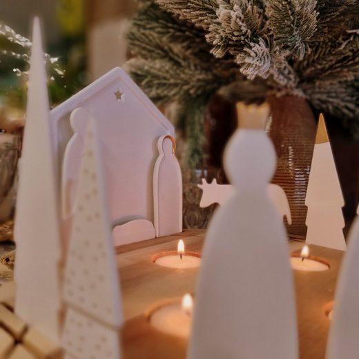 Räder Lichtobjekt Krippe rund