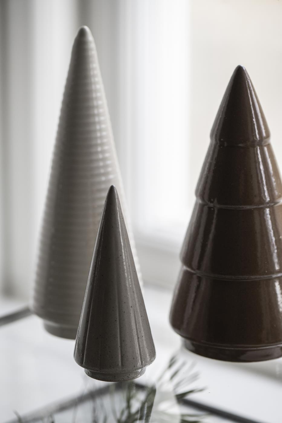 Tannenbaum weiß Rillen länglich