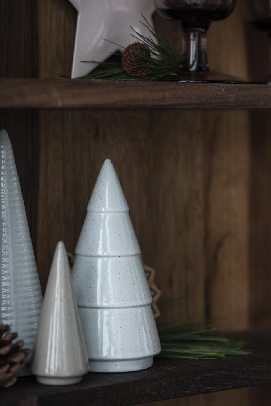 Tannenbaum weiß gesprenkelt breite Rillen