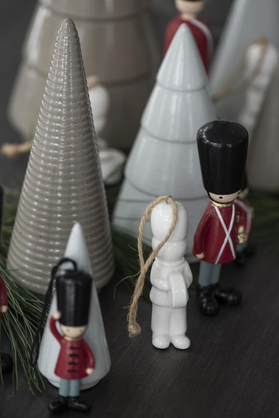 Tannenbaum weiß gesprenkelt breite Rillen