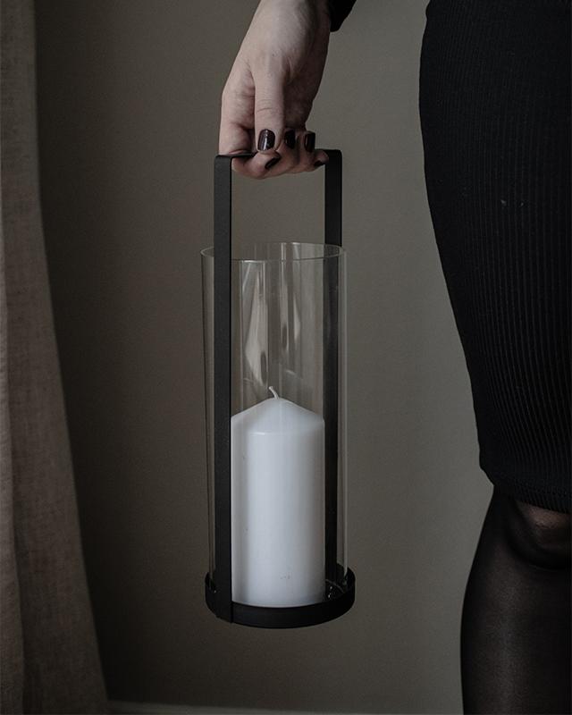 Kvarnvik Laterne schwarz mittel