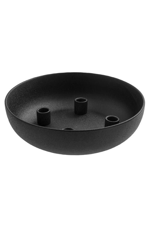 Granholmen XXL Kerzenleuchter glossy schwarz