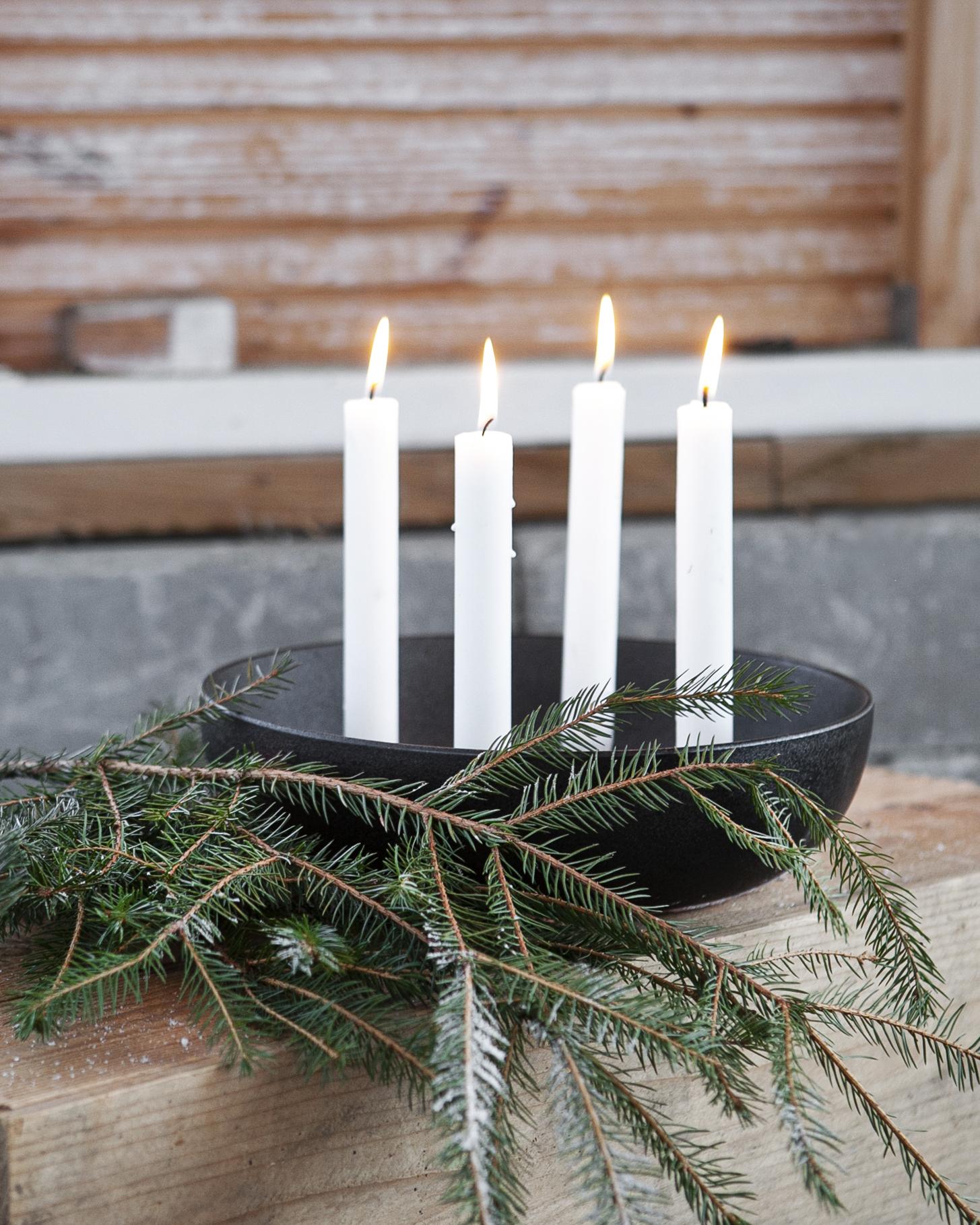 Granholmen XXL Kerzenleuchter glossy schwarz