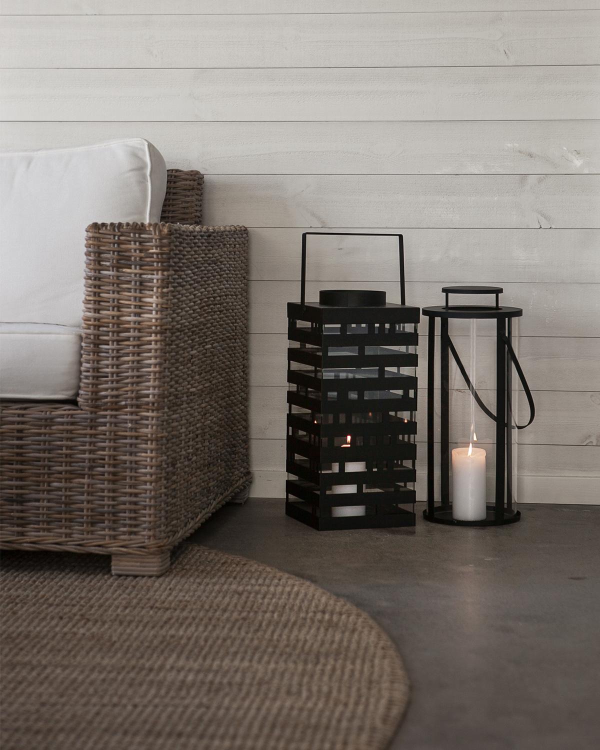 Nyvall Laterne schwarz groß