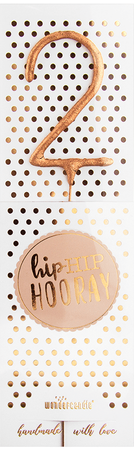 08C1C31B-A7EA-4CAC-BEA1-79519C3230DE Hiphip hooray Roségold Wondercandle® classic "S" 12 Sorten