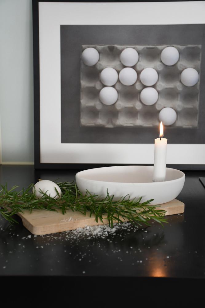 Lidatorp Kerzenständer oval weiß