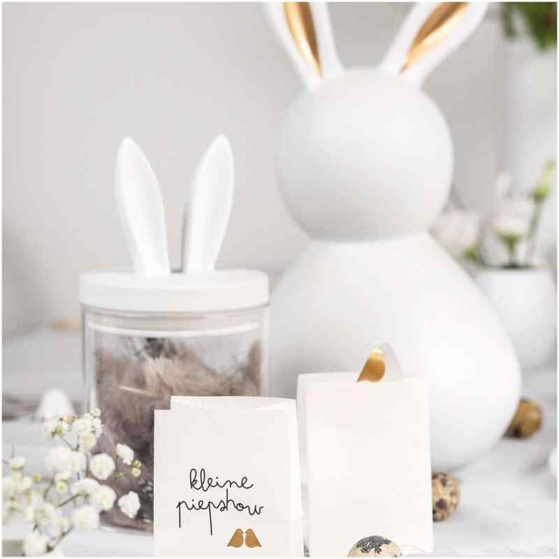 Räder Ostern Porzellanhase groß Dame gold