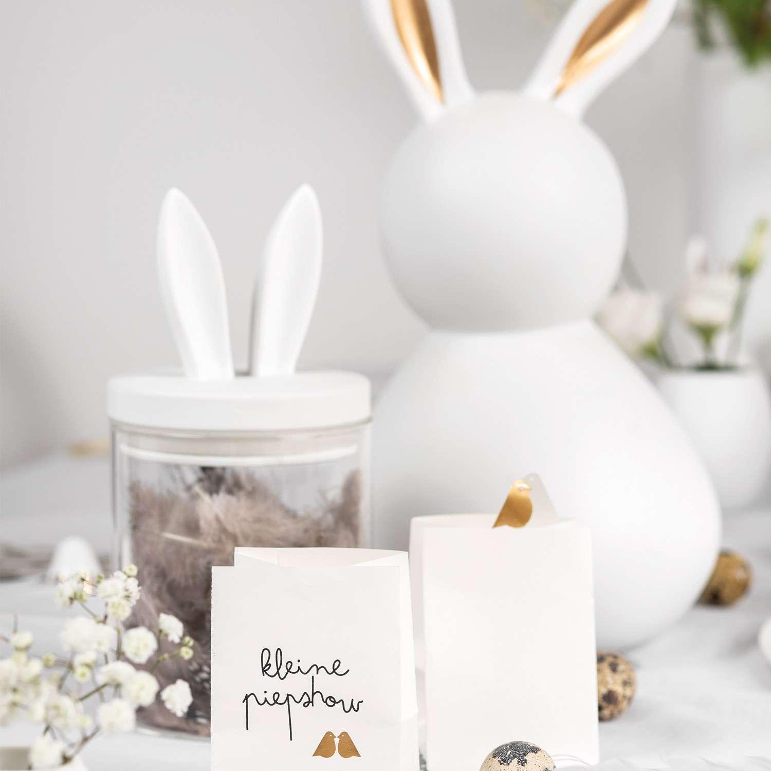 Räder Ostern Porzellanhase groß Dame gold