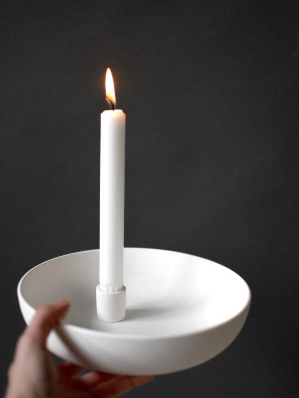 Lidatorp Kerzenständer weiß groß