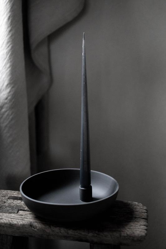 Lidatorp Kerzenständer dunkelgrau groß