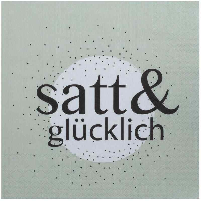 Satt & Glücklich Servietten 20 Stück