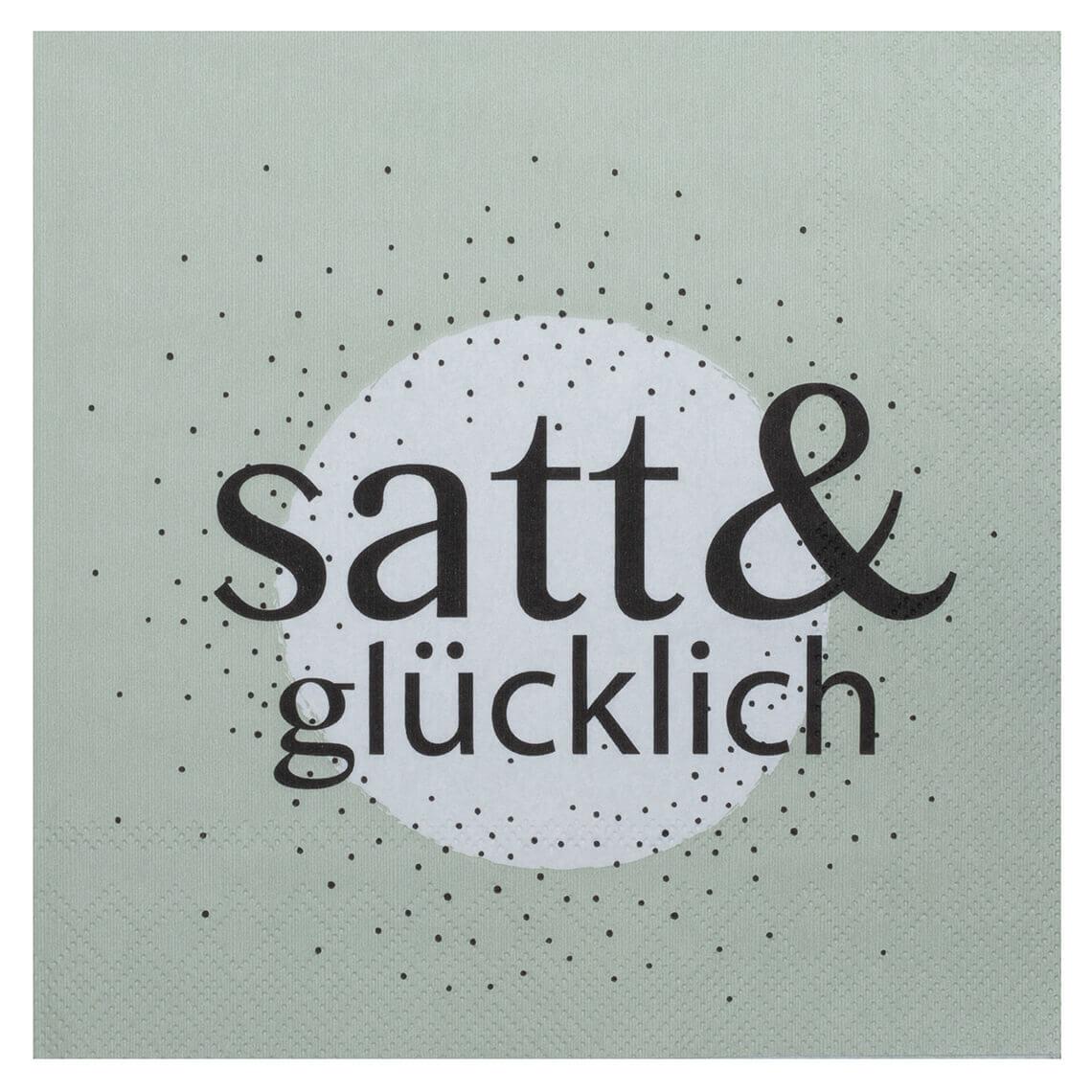 Satt & Glücklich Servietten 20 Stück