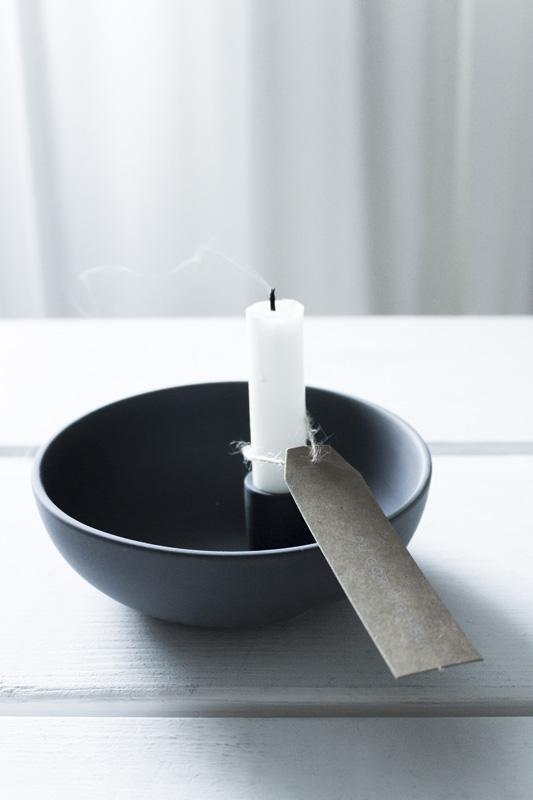 Lidatorp Kerzenständer dunkelgrau klein