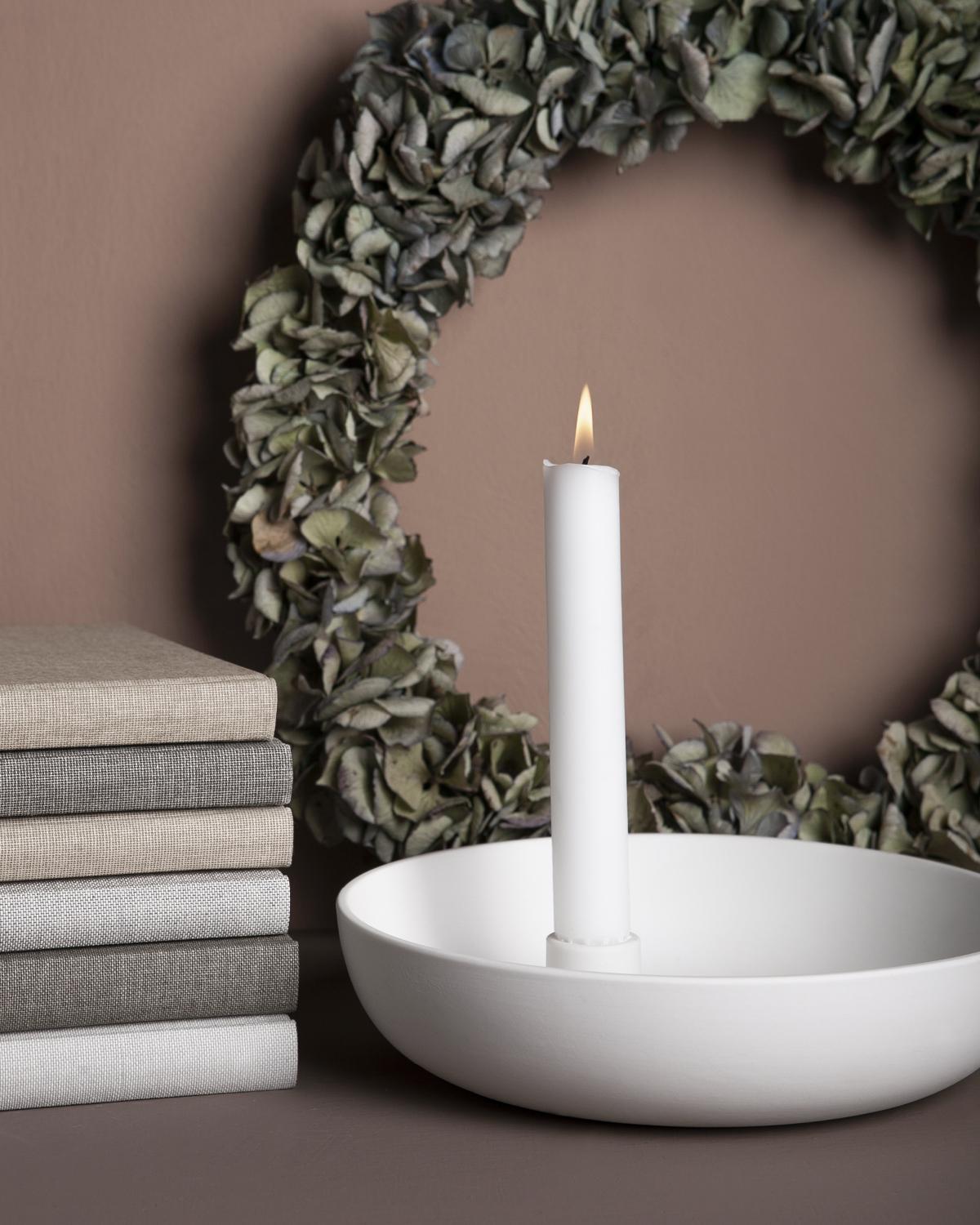 Lidatorp Kerzenständer weiß groß