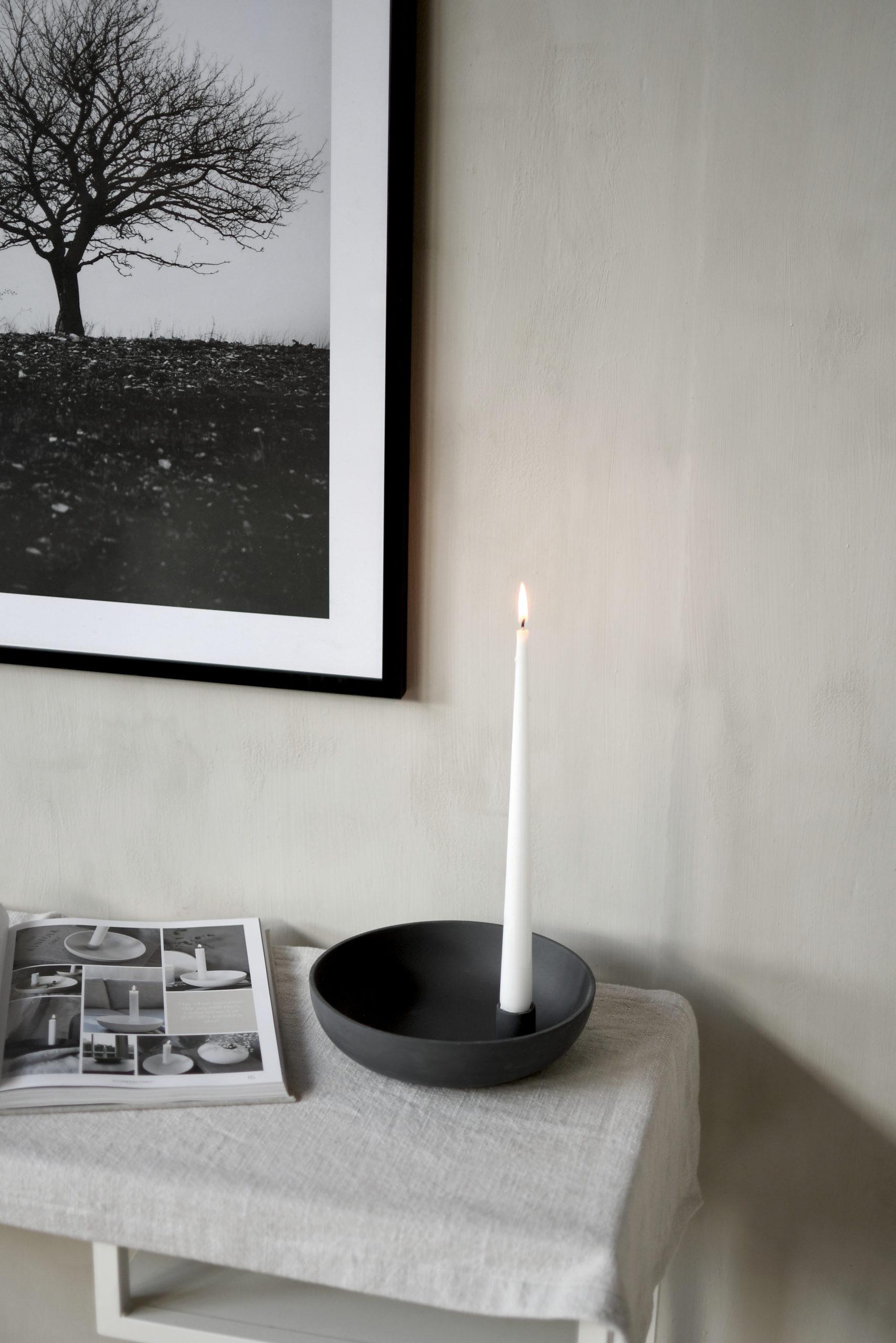 Lidatorp Kerzenständer dunkelgrau groß