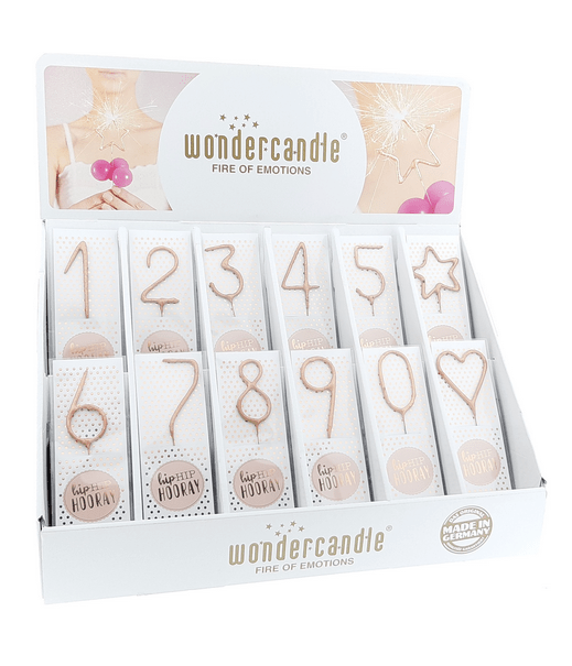 DC8B8141-FAA0-425C-AF52-A775702D0E8C Hiphip hooray Roségold Wondercandle® classic "S" 12 Sorten