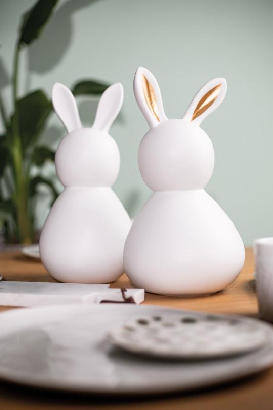 Räder Ostern Porzellanhase groß Dame gold