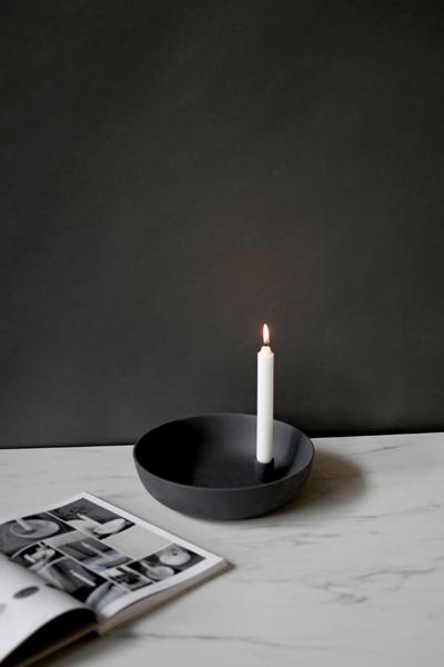 Lidatorp Kerzenständer dunkelgrau groß