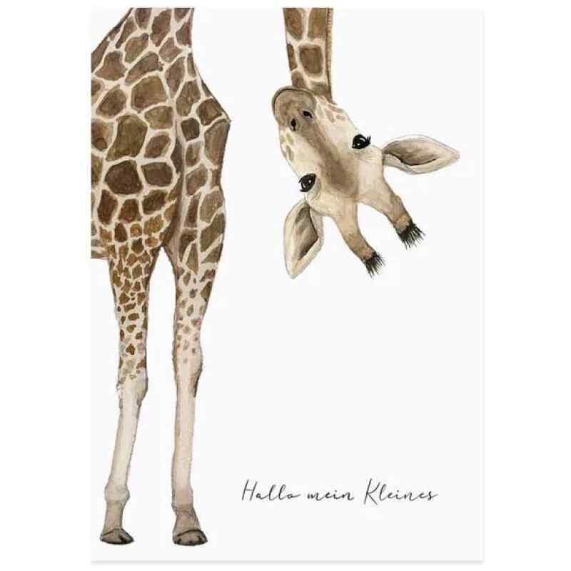 Glückwunschkarte Giraffe