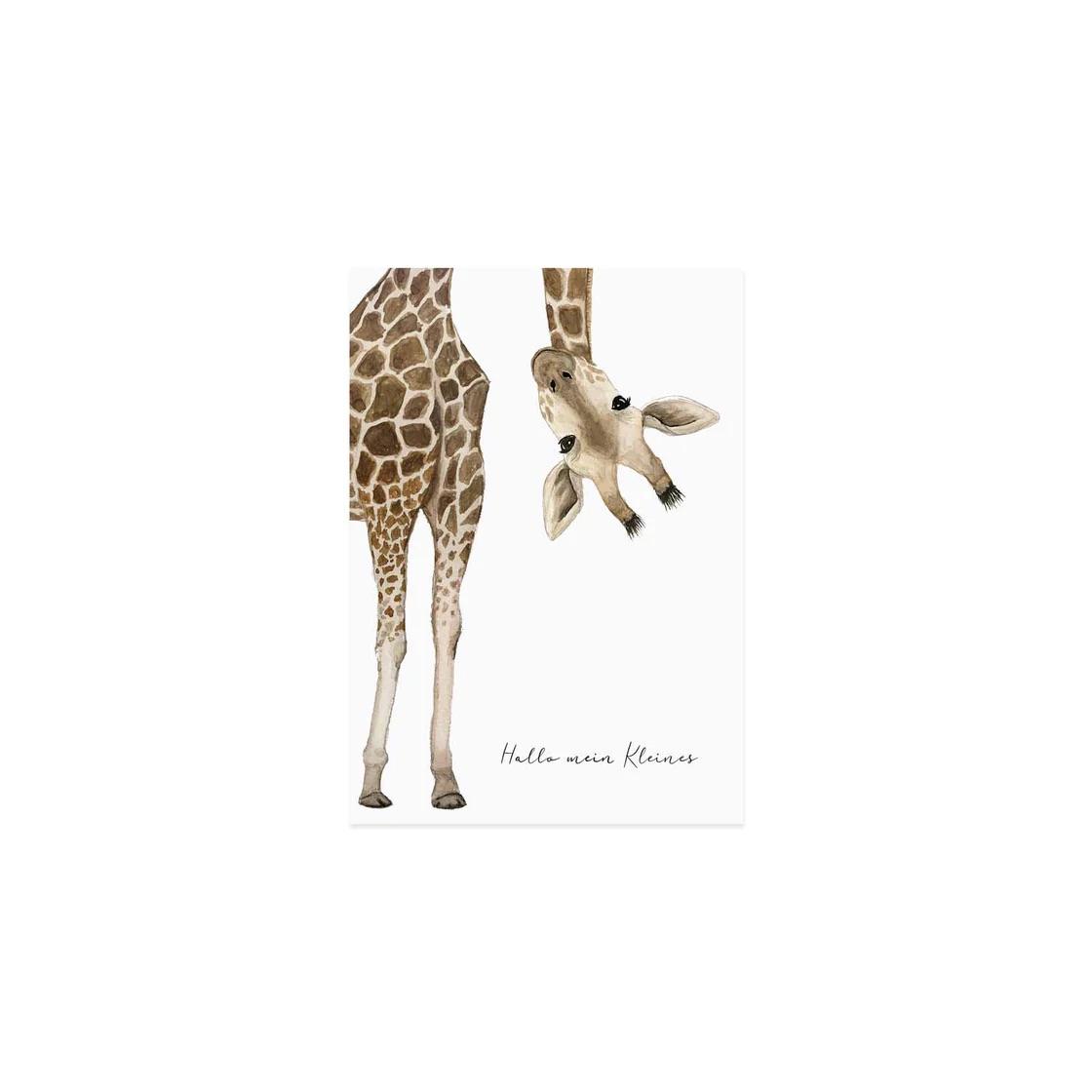 Glückwunschkarte Giraffe