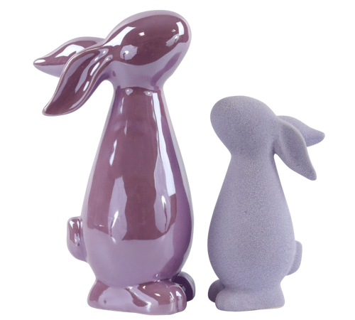 Porzellanhasen Violetta 2er Set