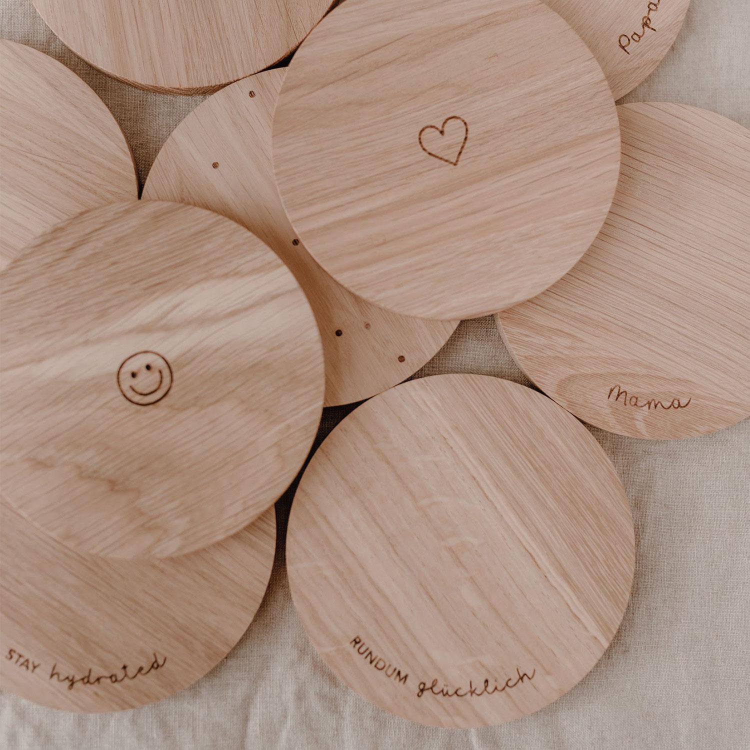 Untersetzer Eiche Coffee Lover