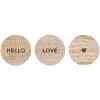 Holzmagnet Hello Love 3er Set