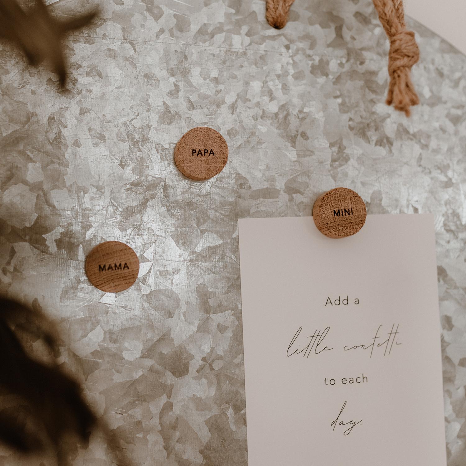 Holzmagnet Familie 3er Set