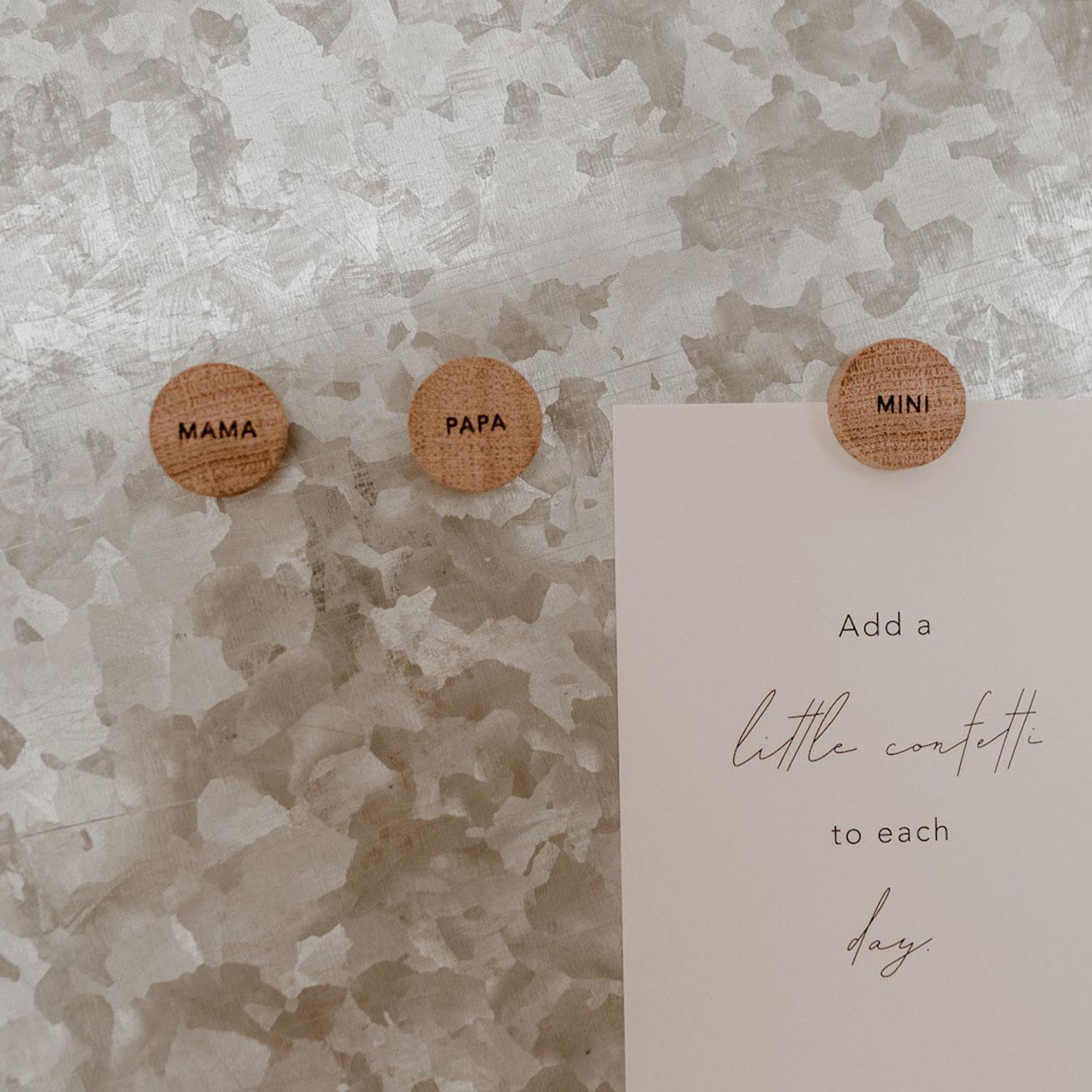 Holzmagnet Familie 3er Set