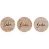 Holzmagnet Lebe Liebe Lache 3er Set