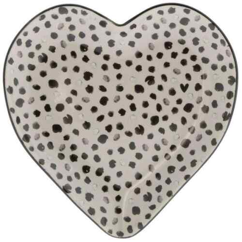 Teller Heart Plate Titane/Confetti