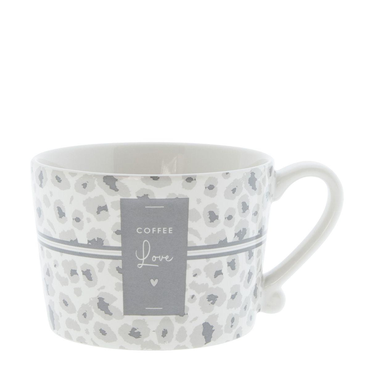 Tasse White/Leopard Coffee Love in grey
