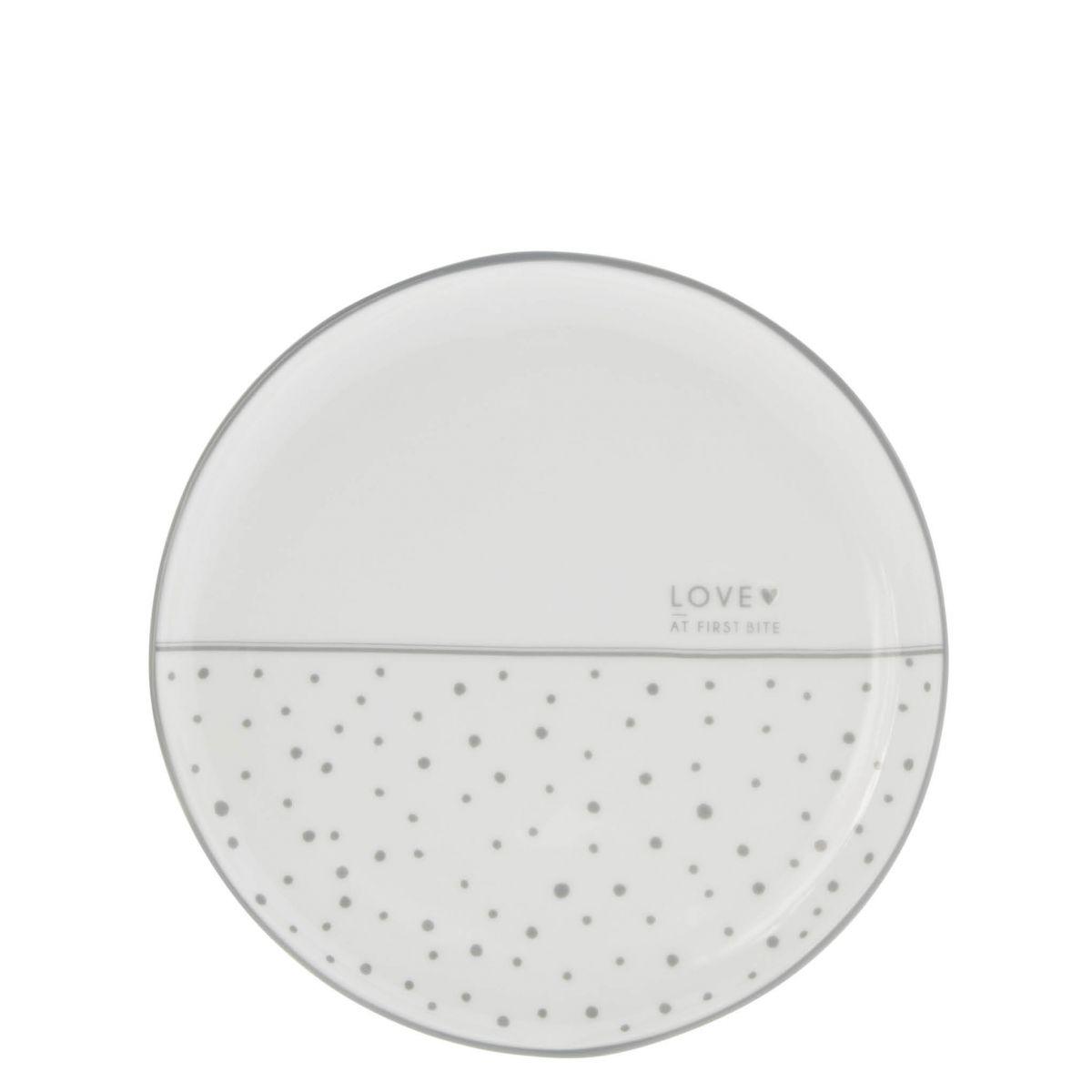 Bastion Collections Kuchenteller Love at first Bite grau