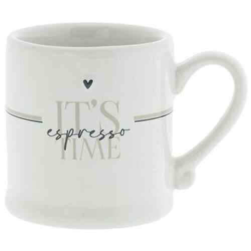 Espressotasse White/It´s Espresso time schwarz